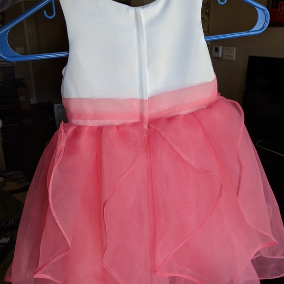 **JJs House** Watermelon Satin Knee-length Flower Girl Dress! - Picture 6 of 7